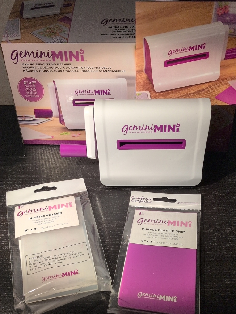 Gemini Mini Manual Die-Cutting Machine 6" x 3" plate size Crafter's Companion